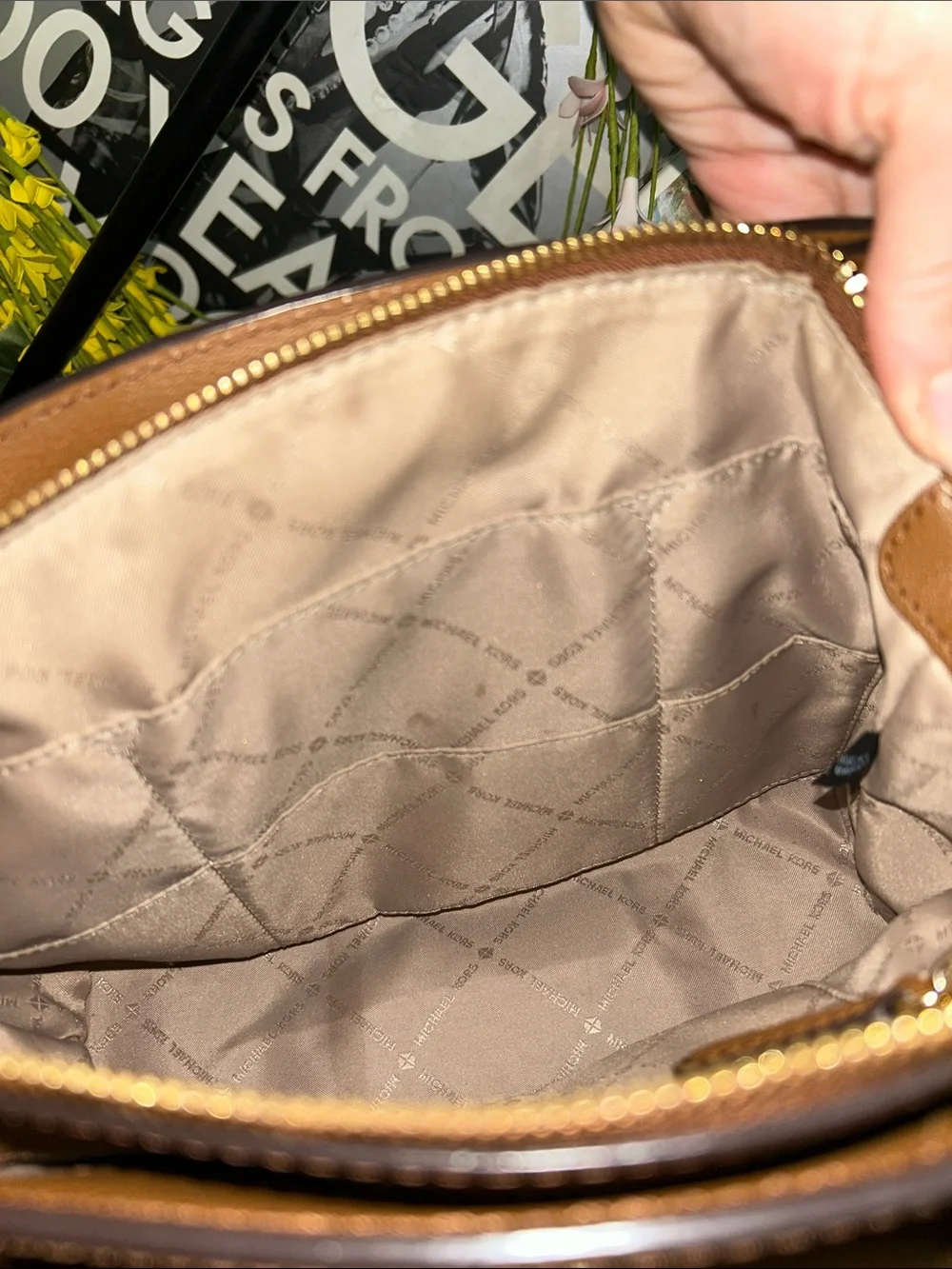 Michael Kors Ellis studded satchel